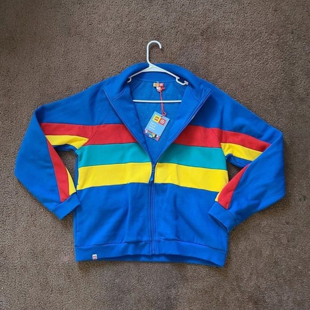 Lego Men's Jackets & Coats Lego Color Block Stripe Zip-Up Track Jacket - Picture 5 of 8